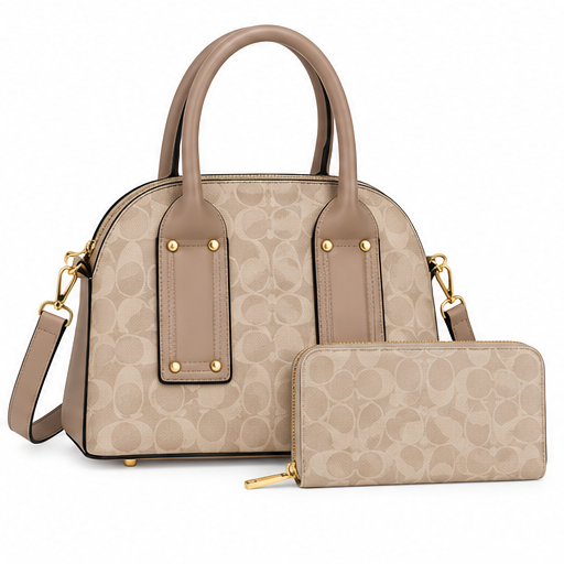 Classic C-Pattern Shell Handbag Set