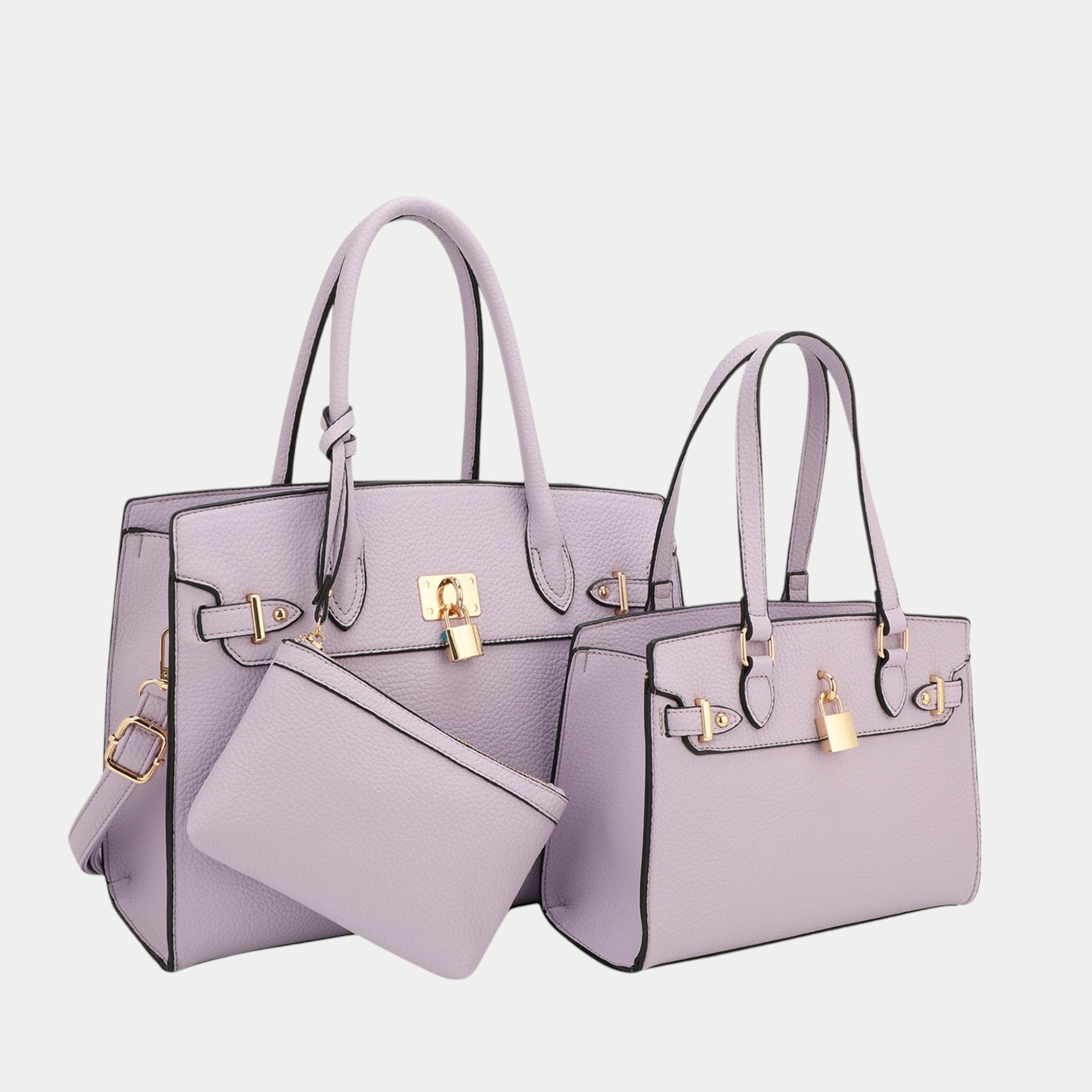 Naomi 3-Piece Vegan Leather Handbag Set