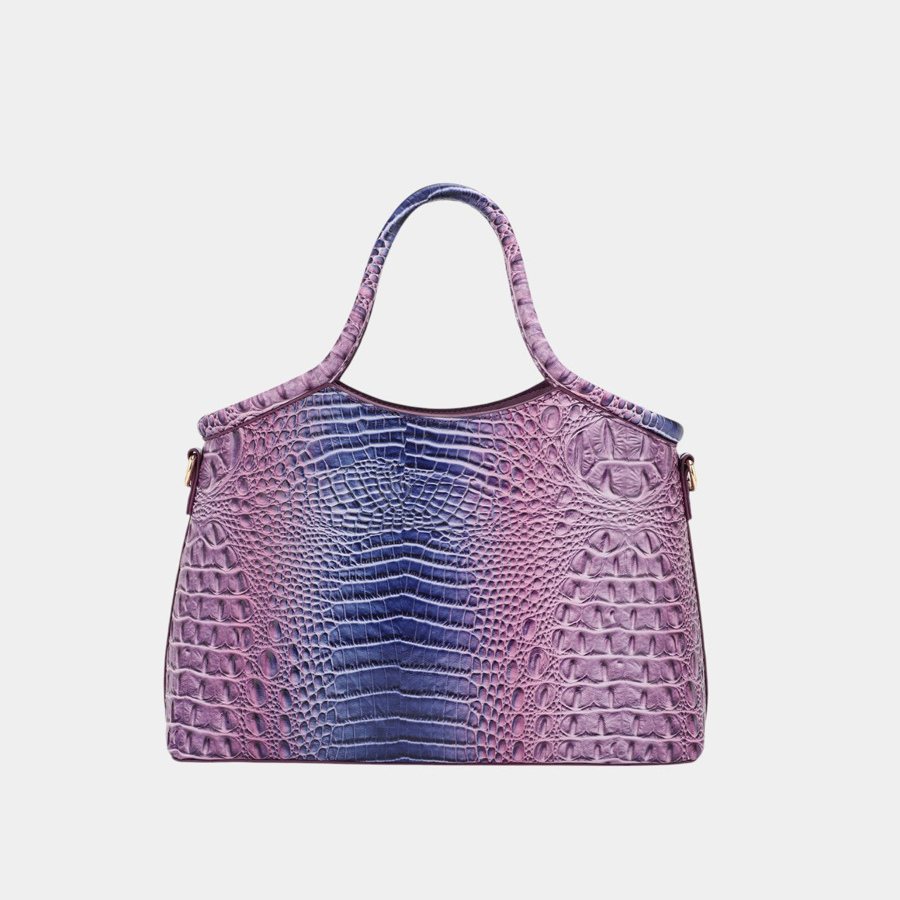 Sienna Crocodile-Embossed Fashion Satchel Bag