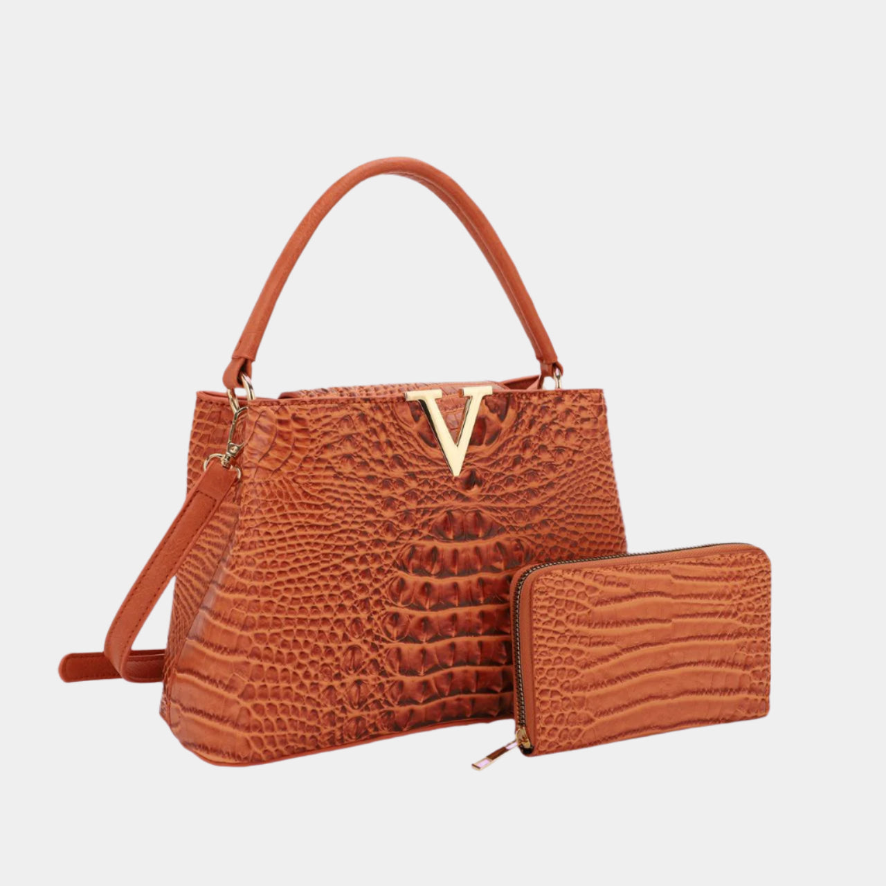 Bag Party Fall Fashion Satchel Set with Extra Wallet