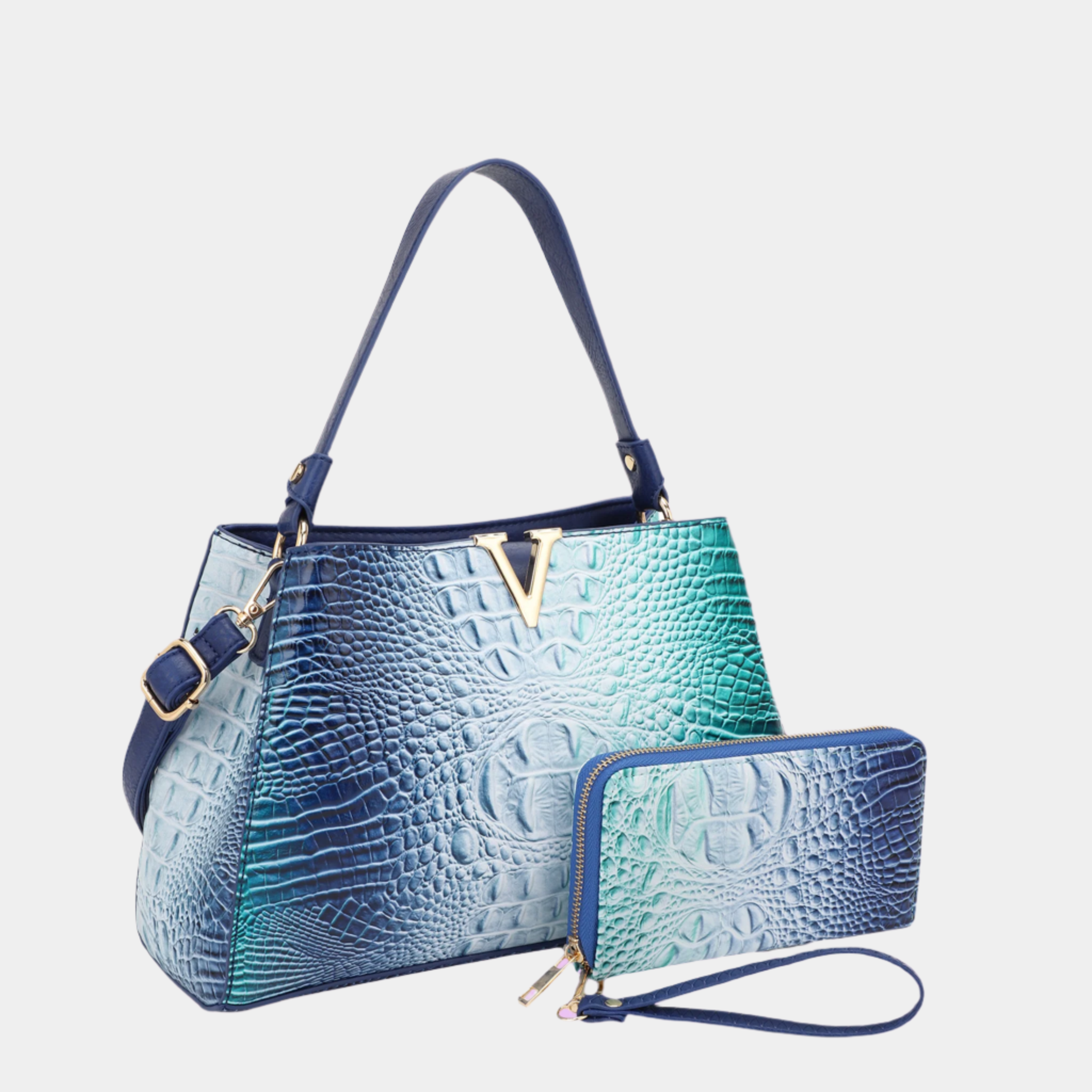 Sienna Crocodile-Style Handbag