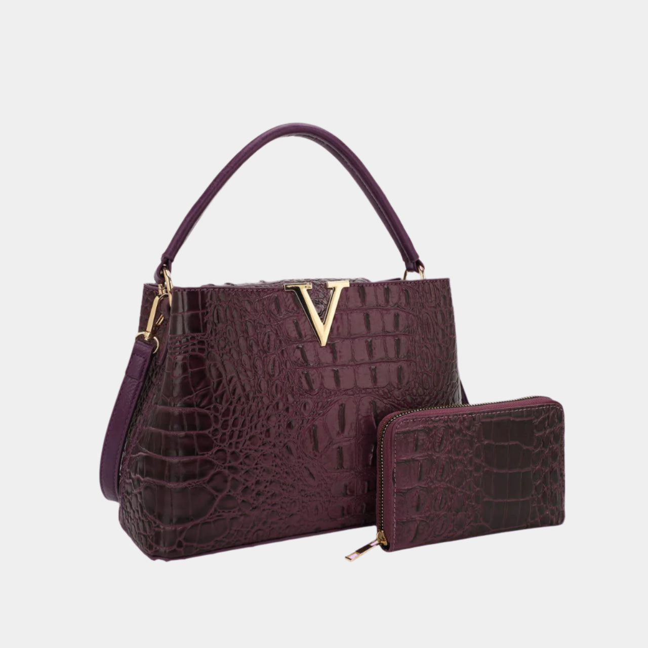 Bag Party Fall Fashion Satchel Set with Extra Wallet