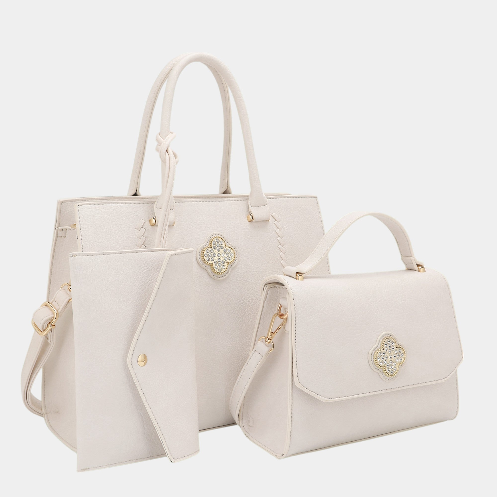 Naomi Bedazzled 3-Piece Tote Set