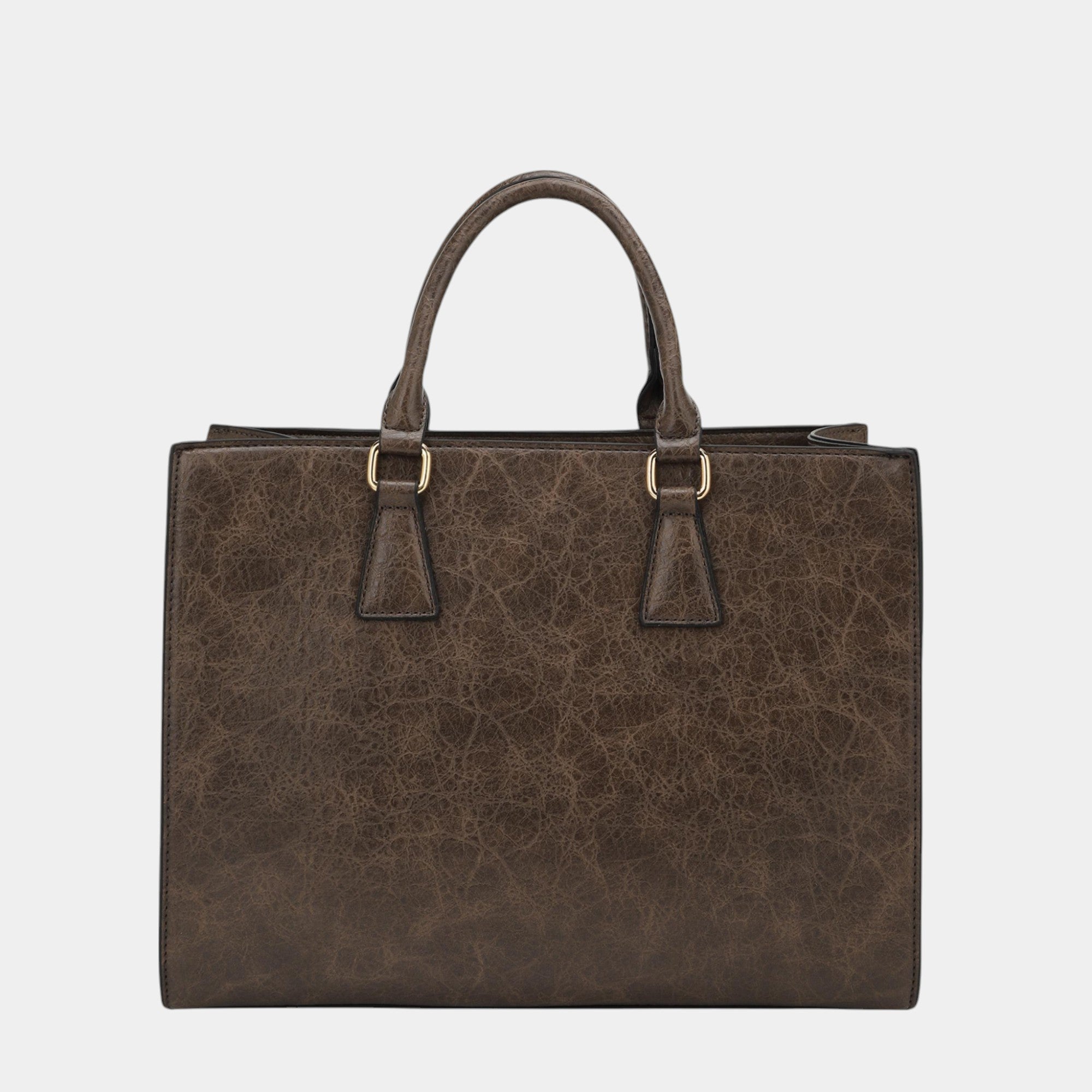 Vera 2 Piece Vegan Leather Tote Bag Set