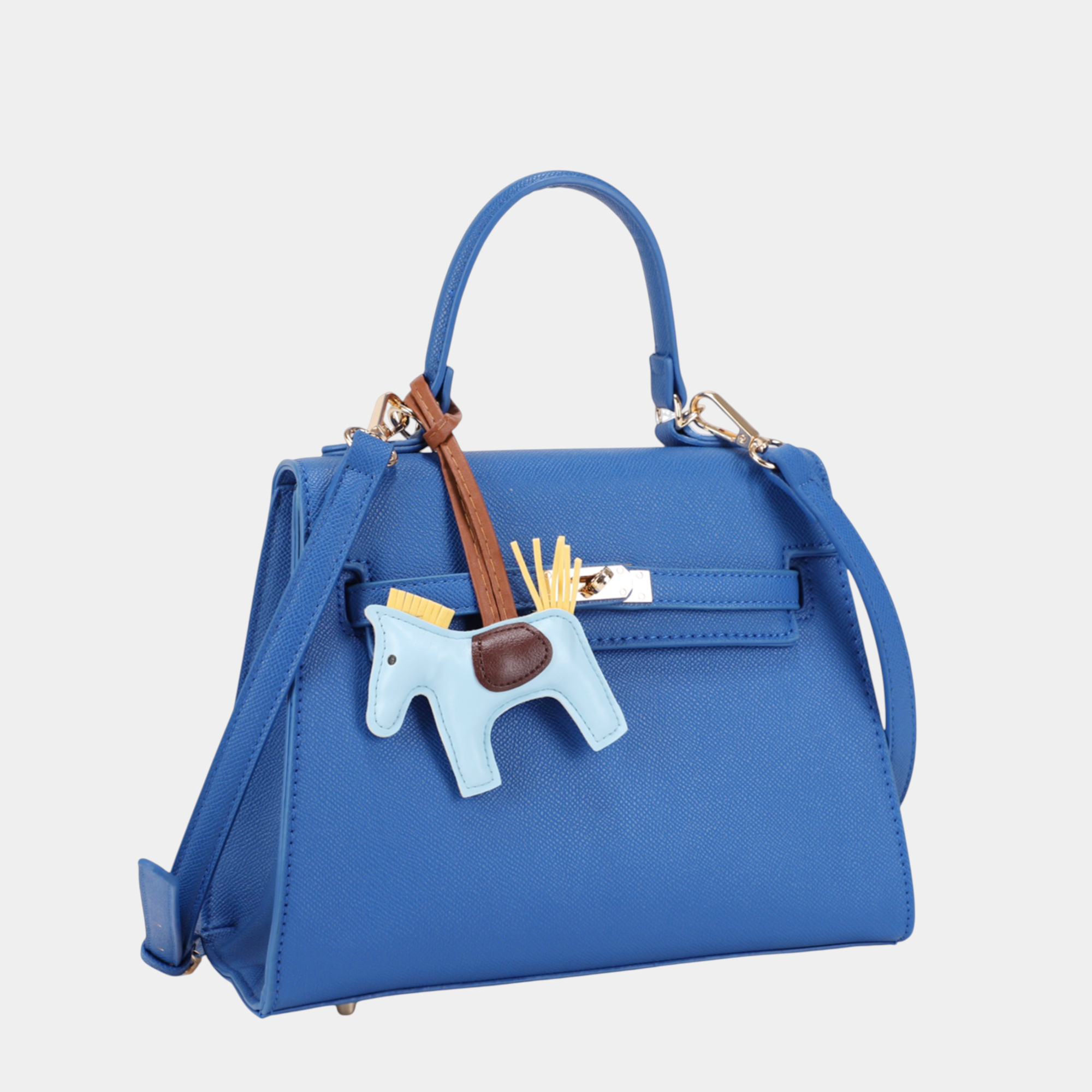 Elegant Women Handbag with Pony Charm