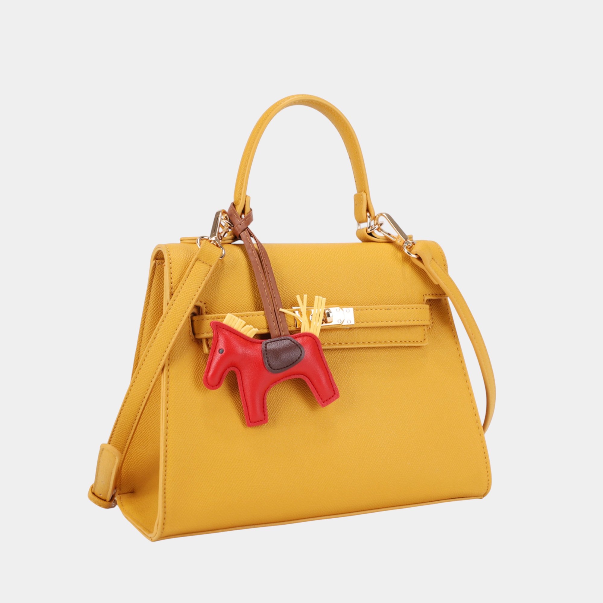 Elegant Women Handbag with Pony Charm