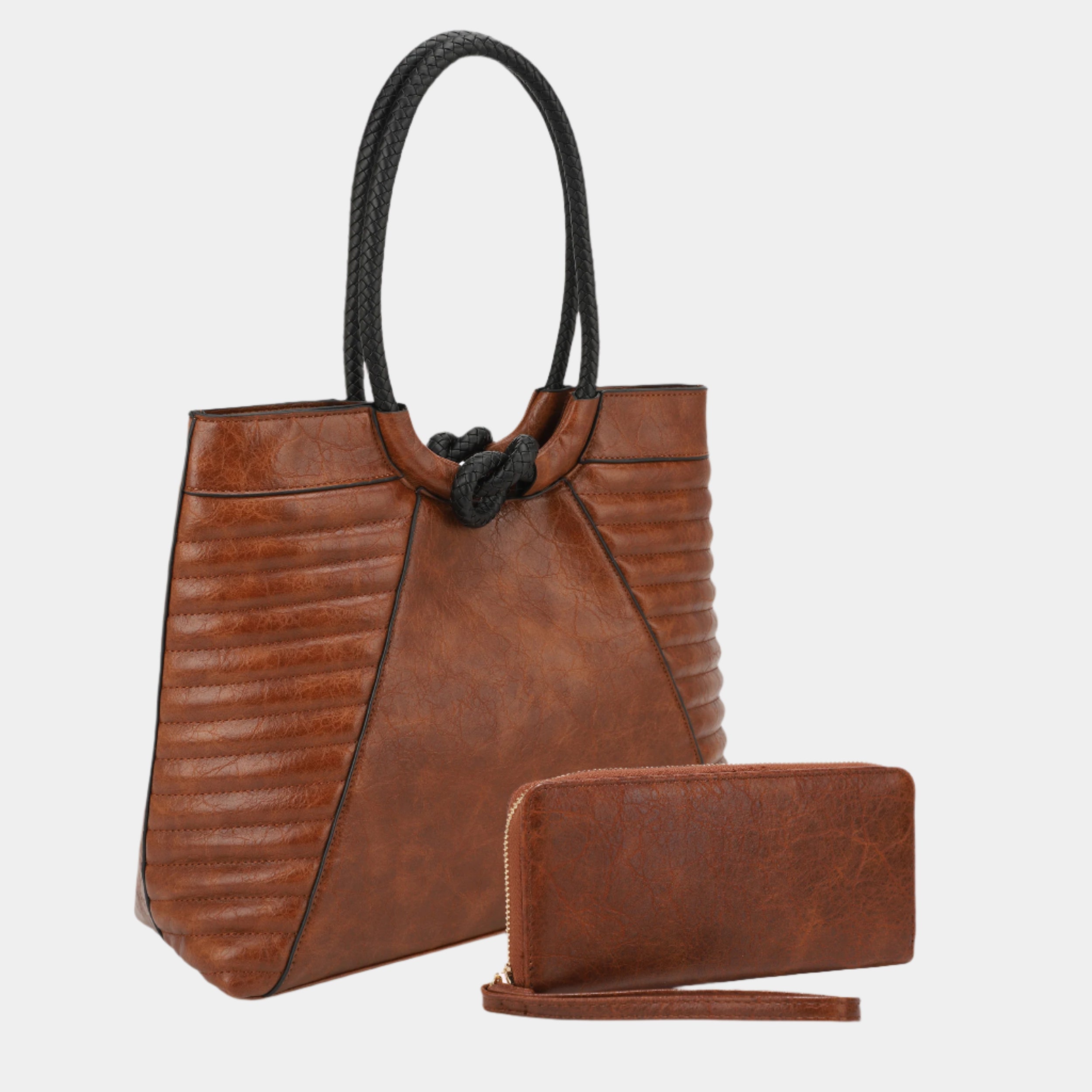 Vintage Knot Handle Tote Set