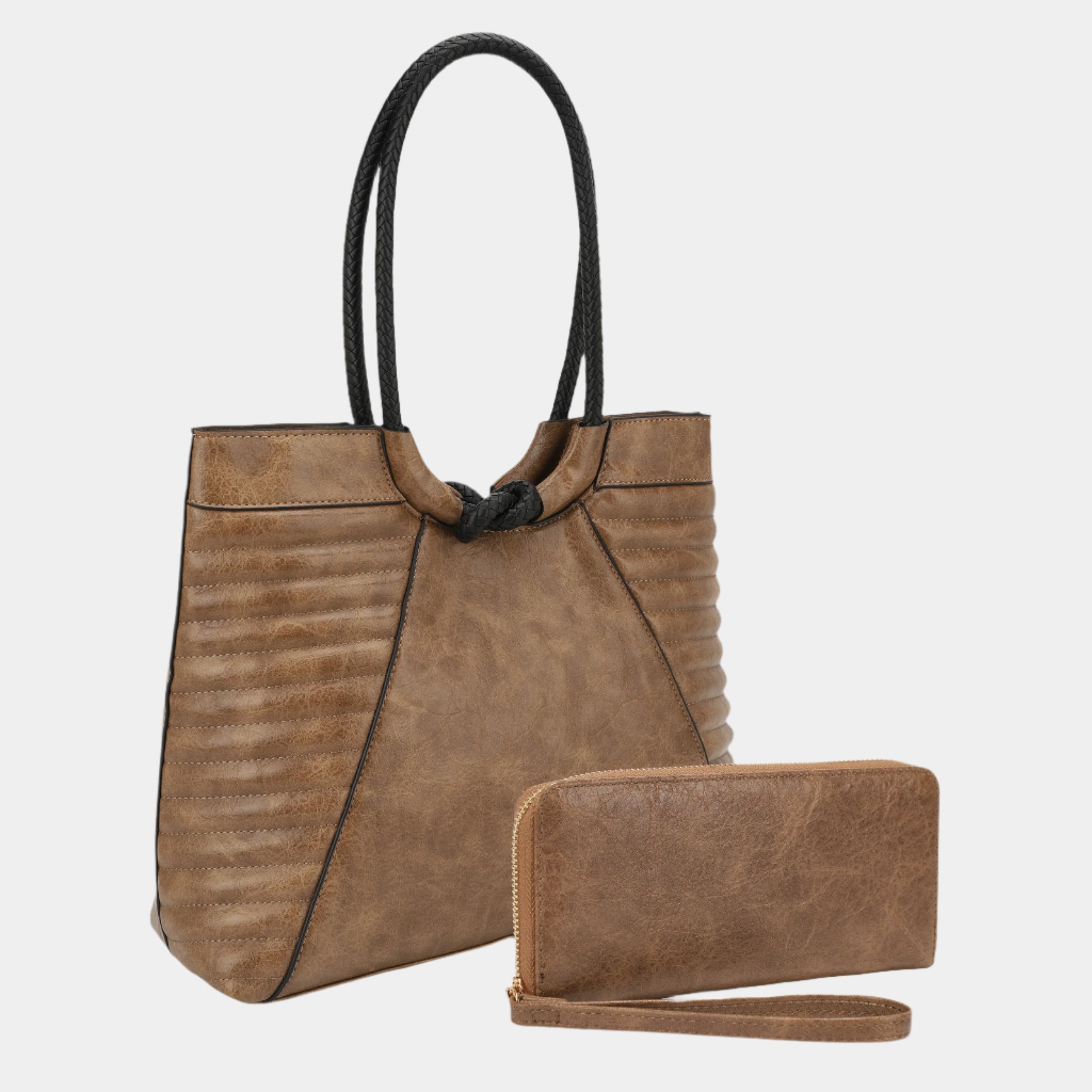 Vintage Knot Handle Tote Set