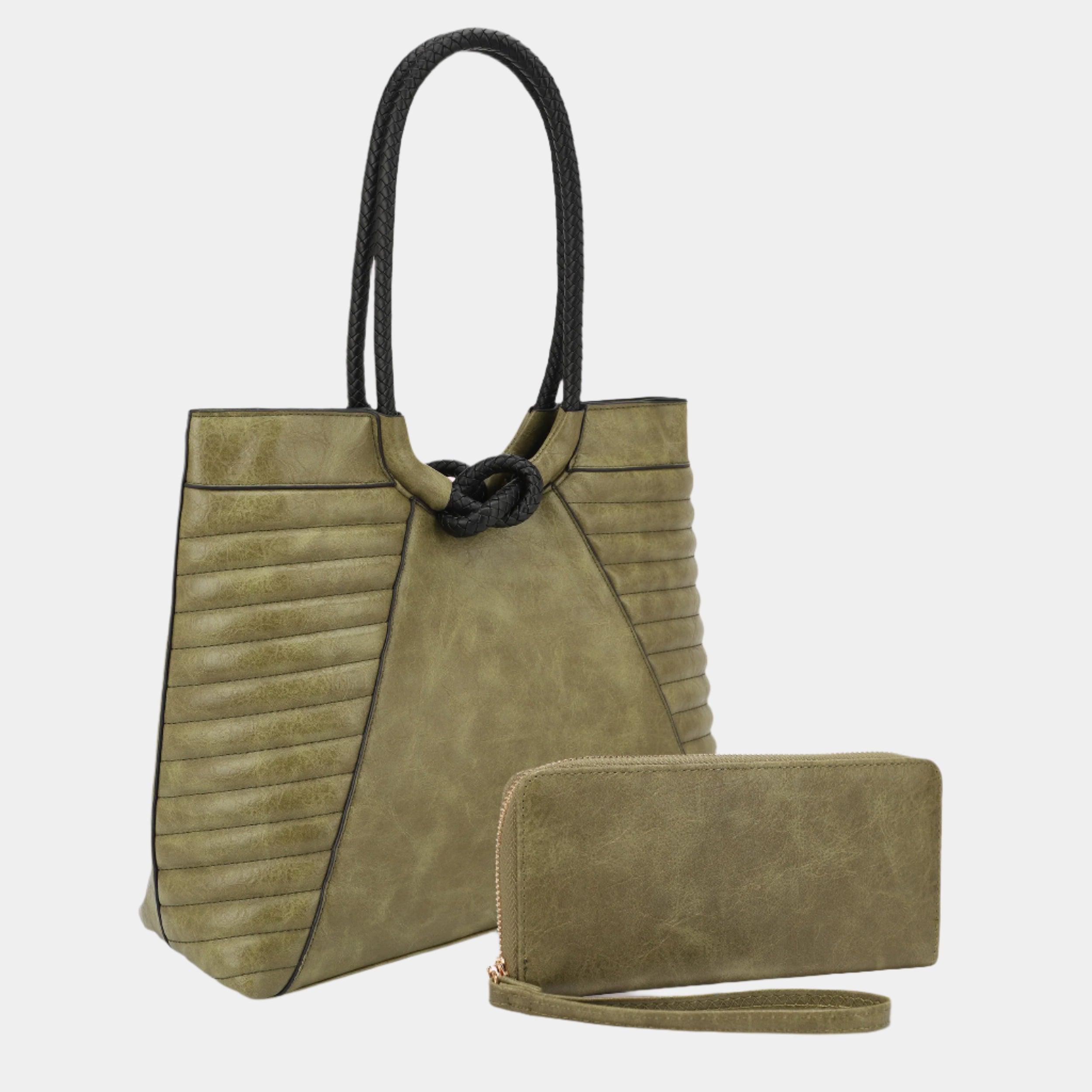 Vintage Knot Handle Tote Set