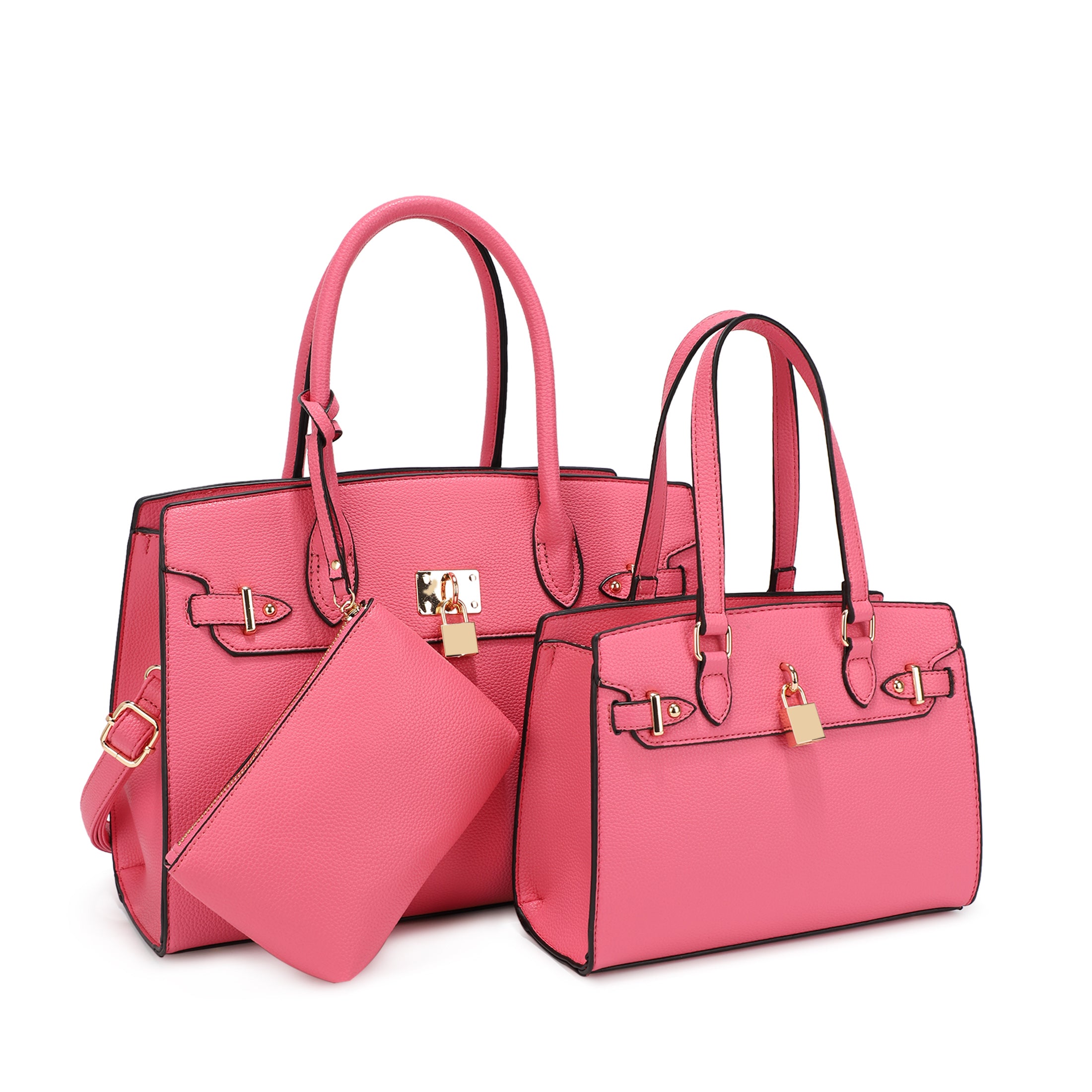 Naomi 3-Piece Vegan Leather Handbag Set