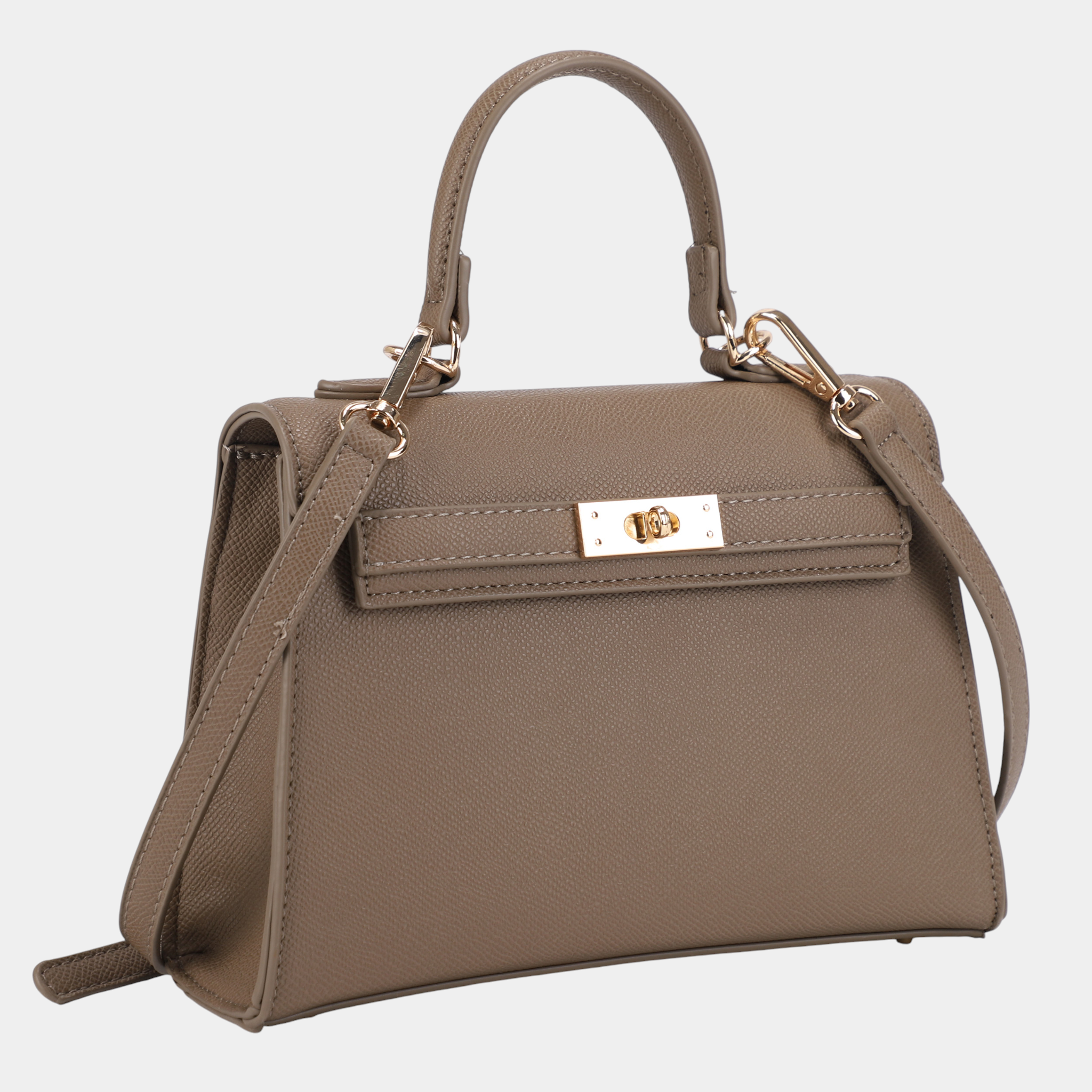 Classic Women Handbag with Gold Hardware