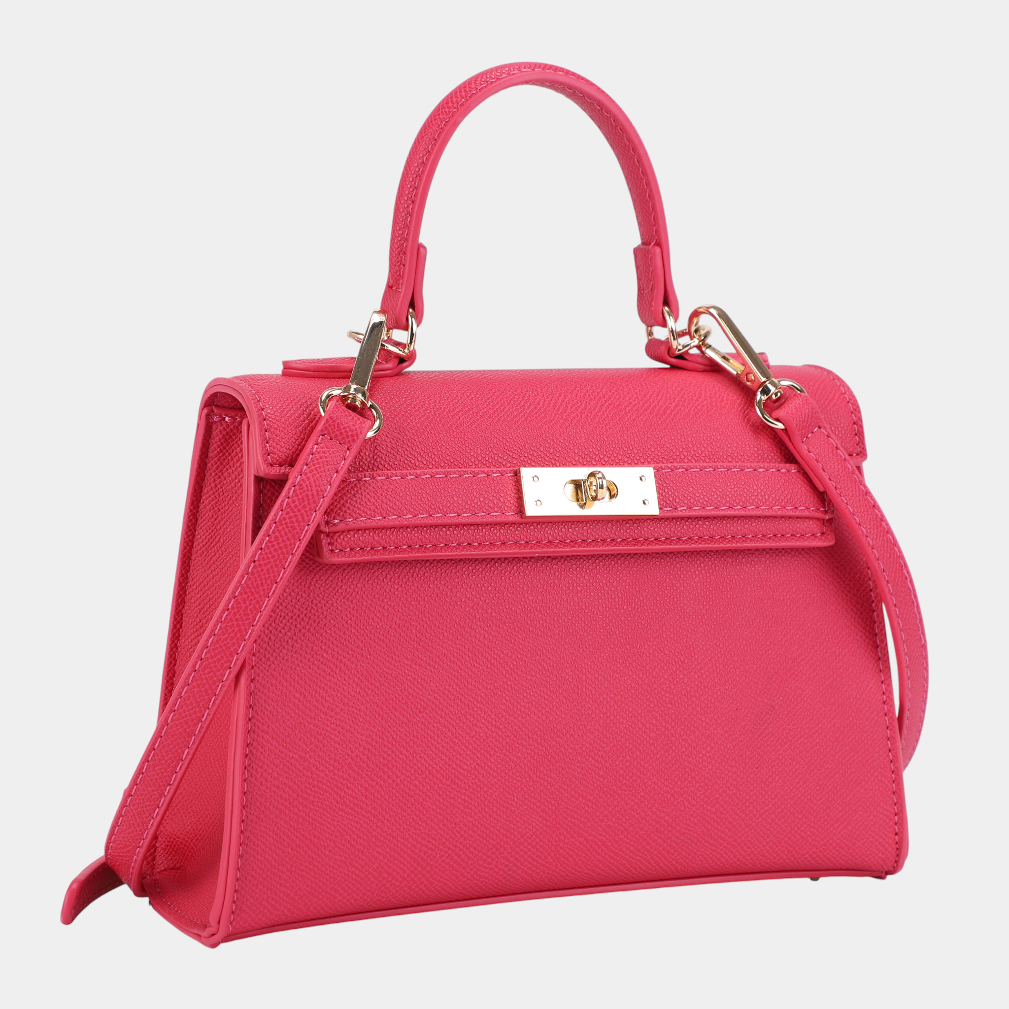 Classic Women Handbag with Gold Hardware