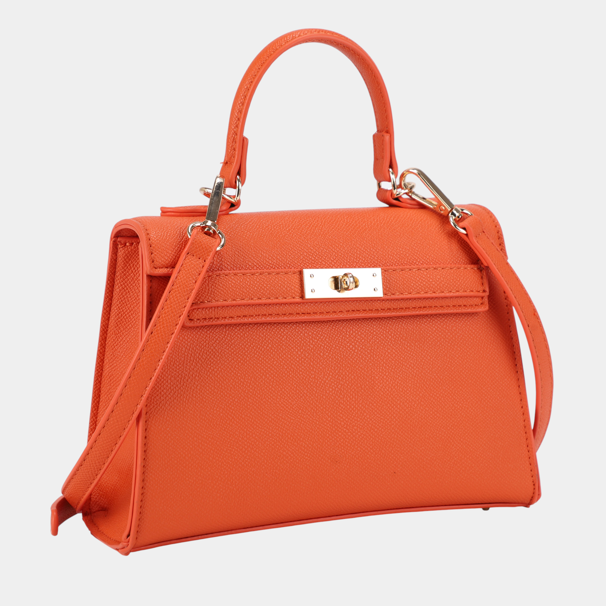 Classic Women Handbag with Gold Hardware