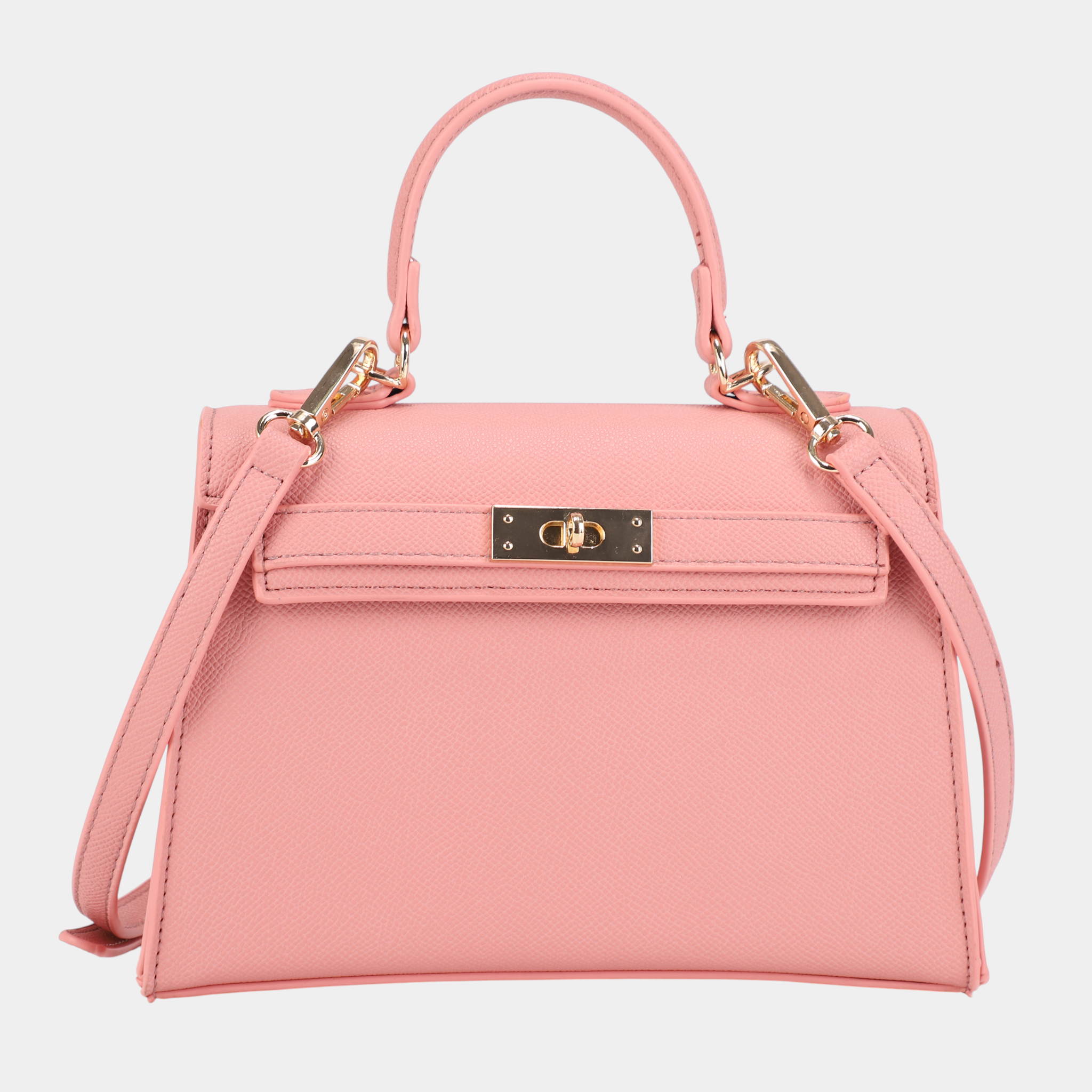 Classic Women Handbag with Gold Hardware