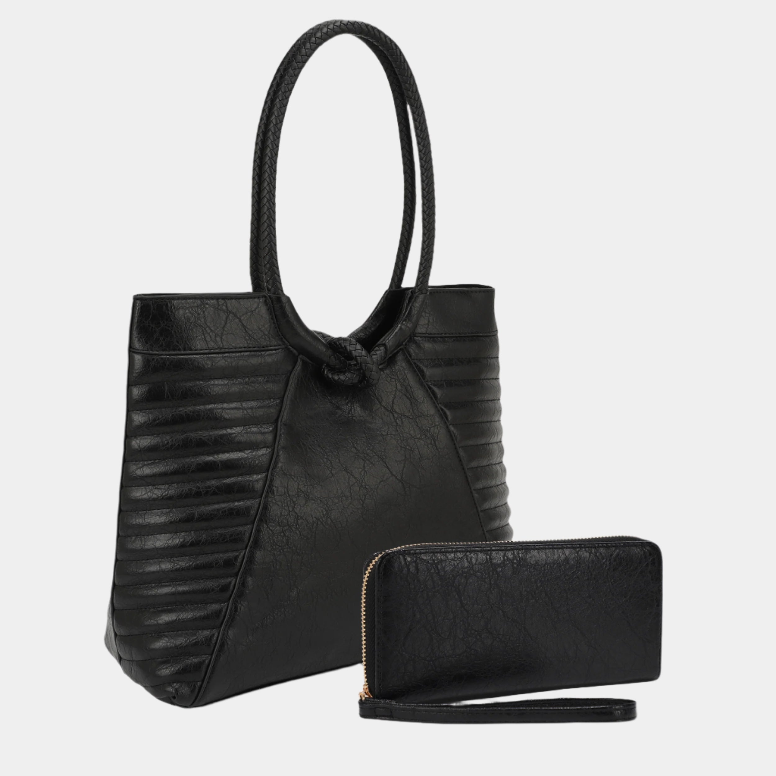 Vintage Knot Handle Tote Set