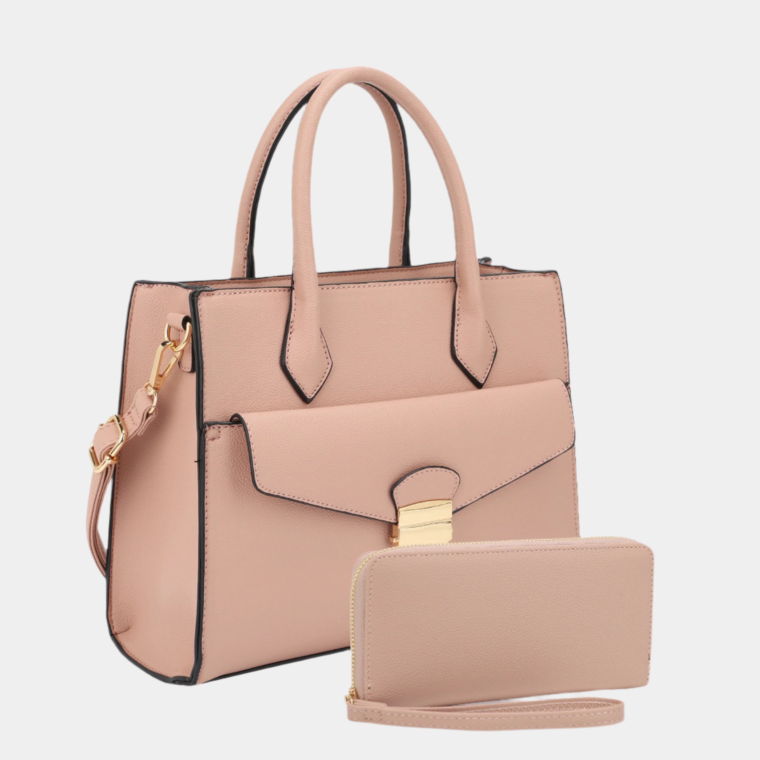 BagParty Classic Flap Pocket Tote Set