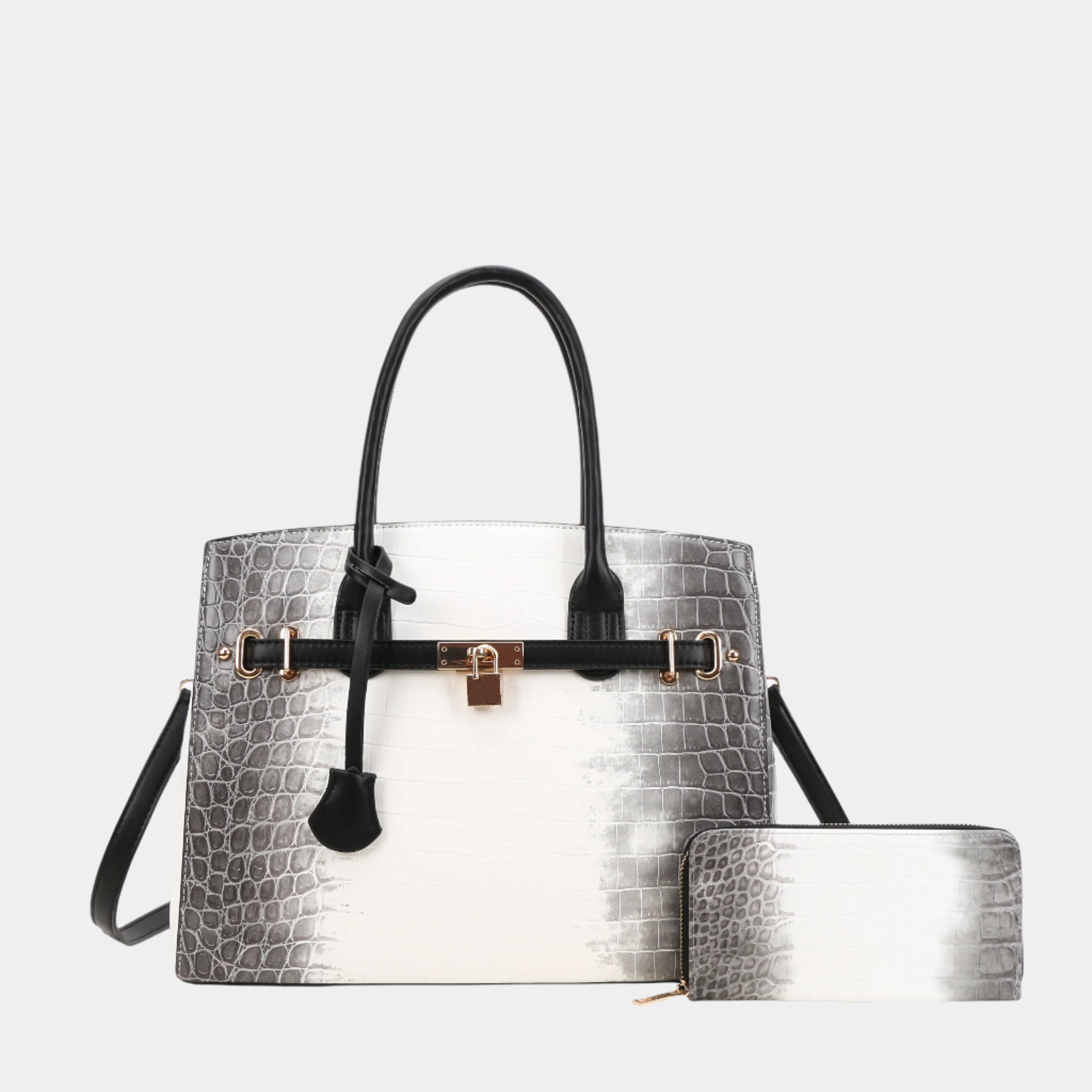 BagParty Elegant Colorblock Women Working Tote Bag Set