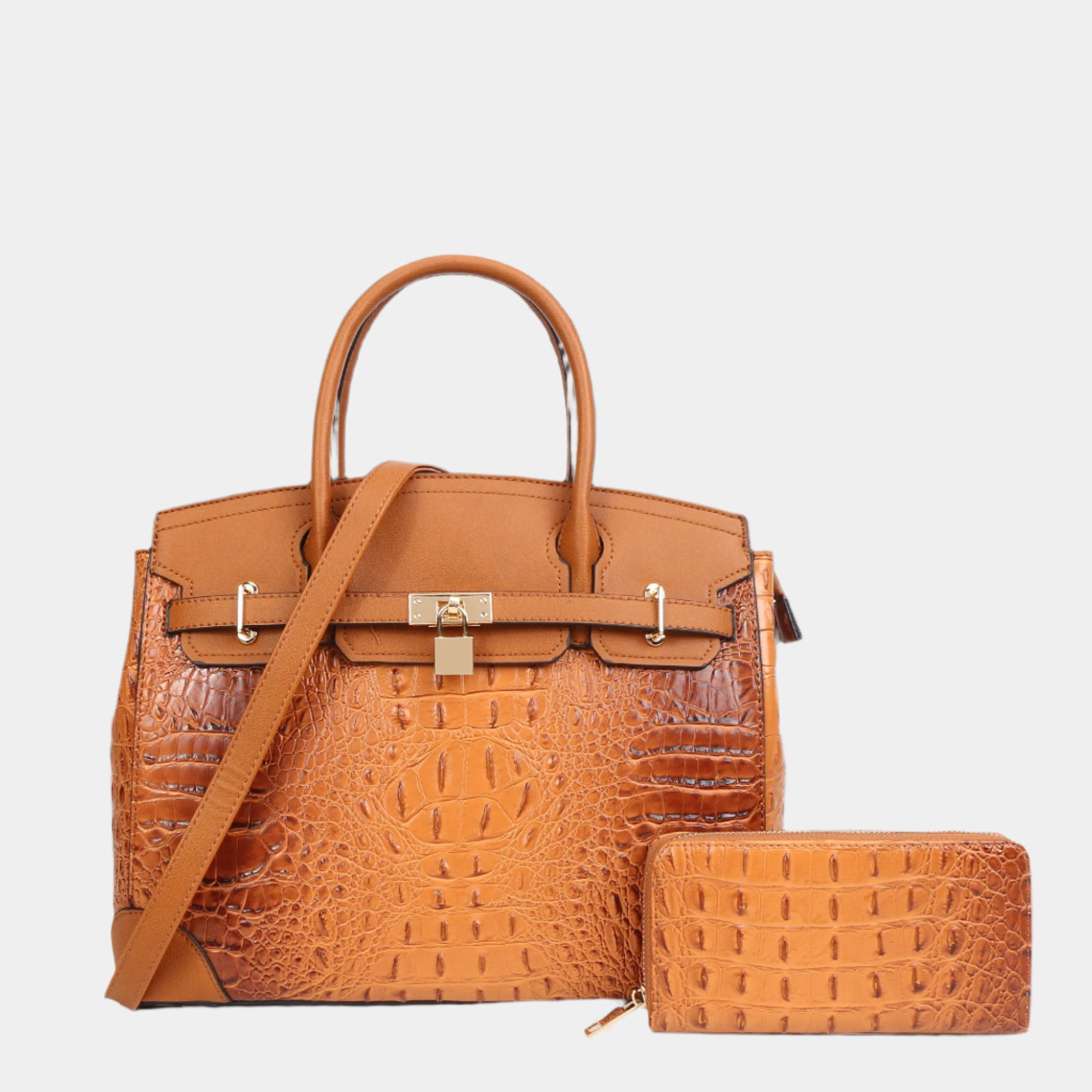 Sienna Exclusive 2-Piece Vegan Leather Tote Bag Set