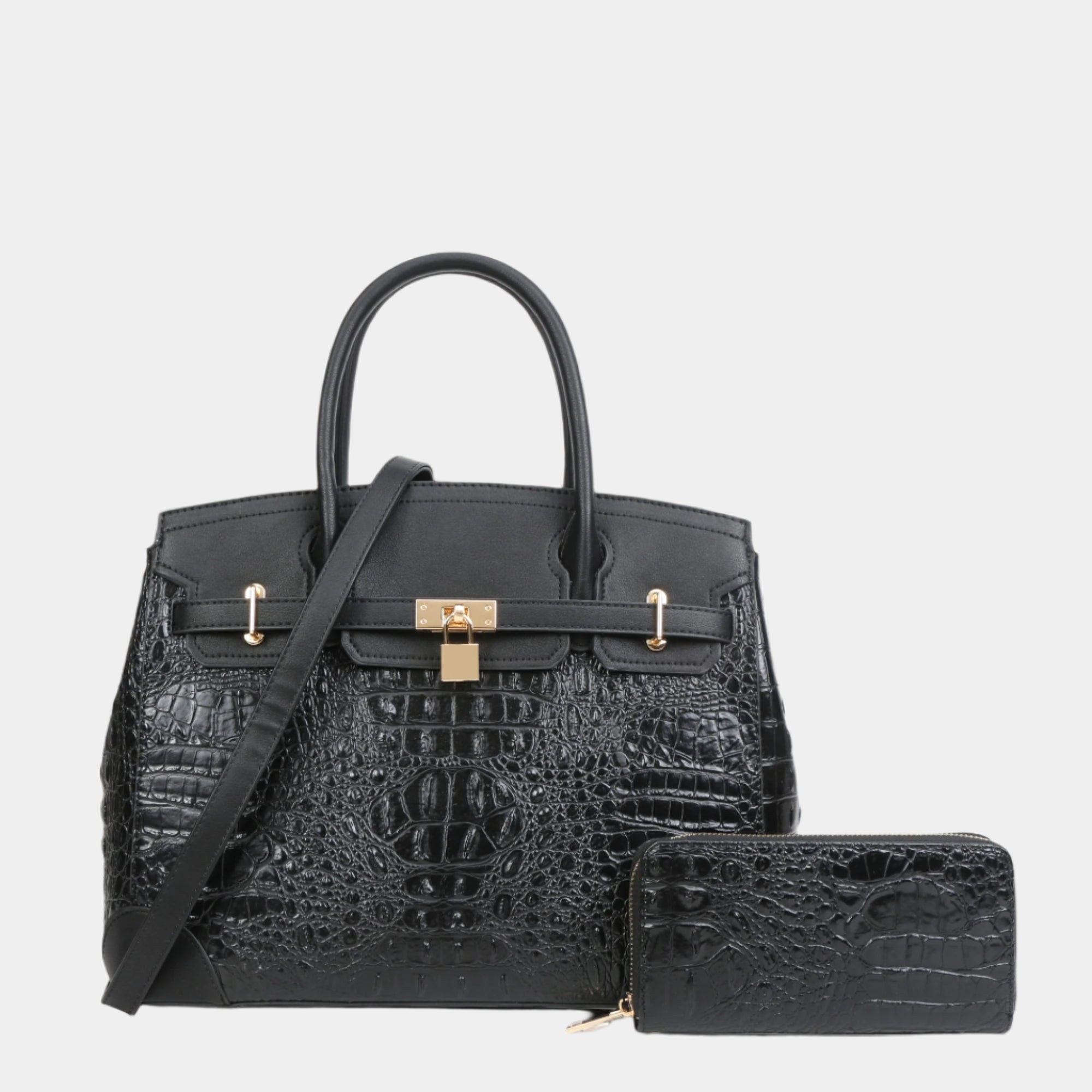 Sienna Exclusive 2-Piece Vegan Leather Tote Bag Set