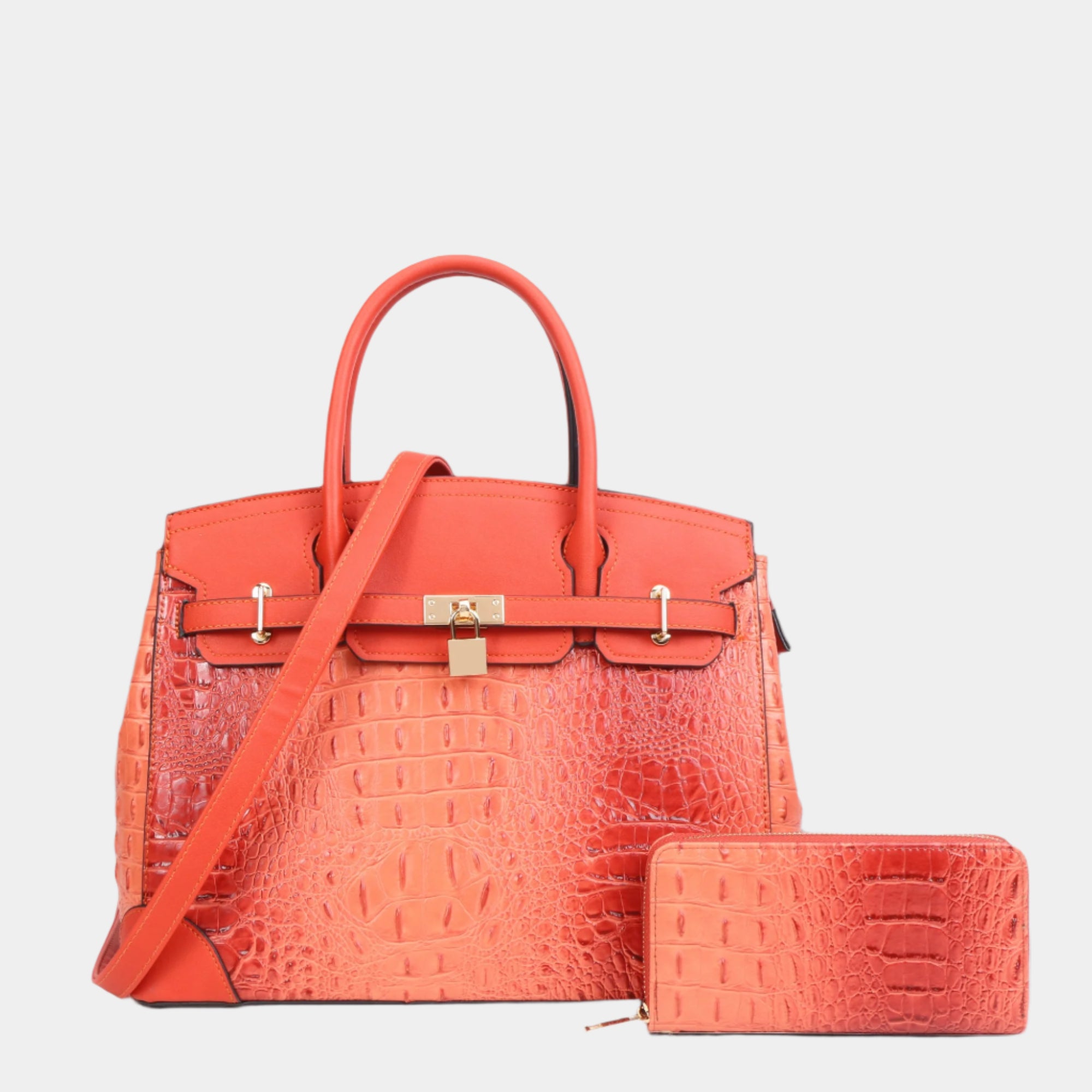 Sienna Exclusive 2-Piece Vegan Leather Tote Bag Set