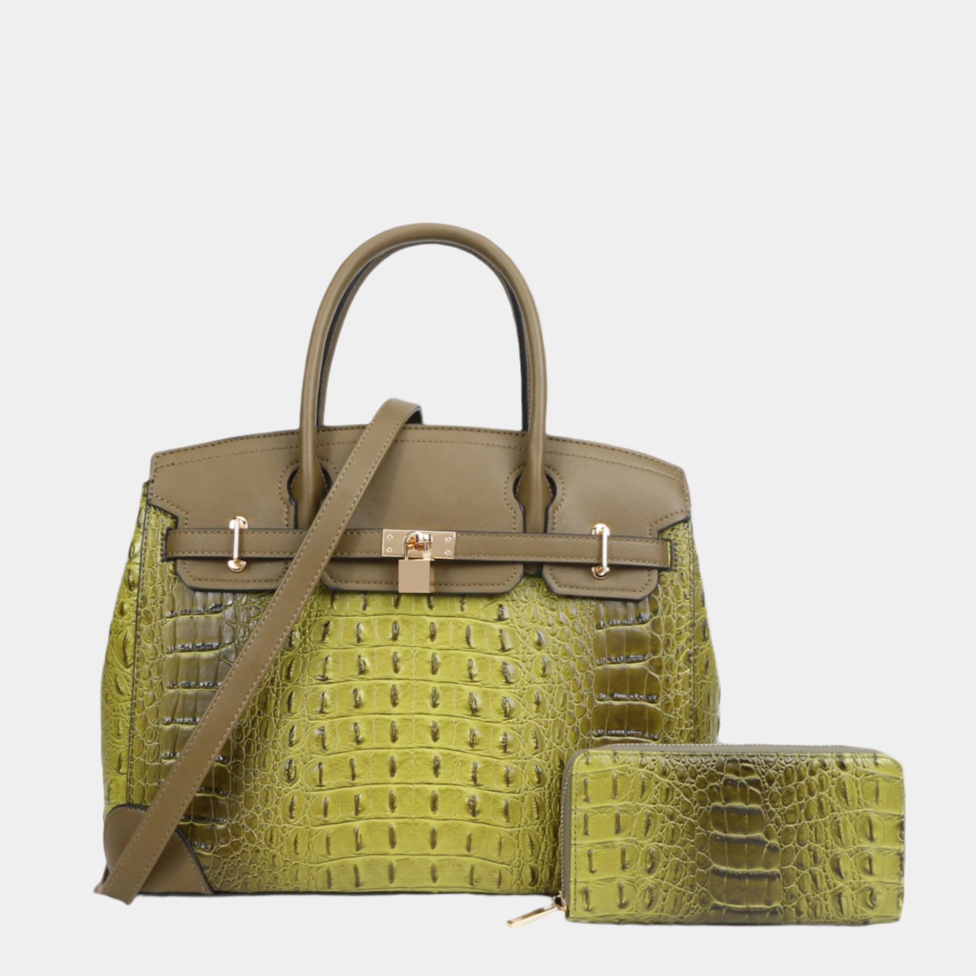 Sienna Exclusive 2-Piece Vegan Leather Tote Bag Set