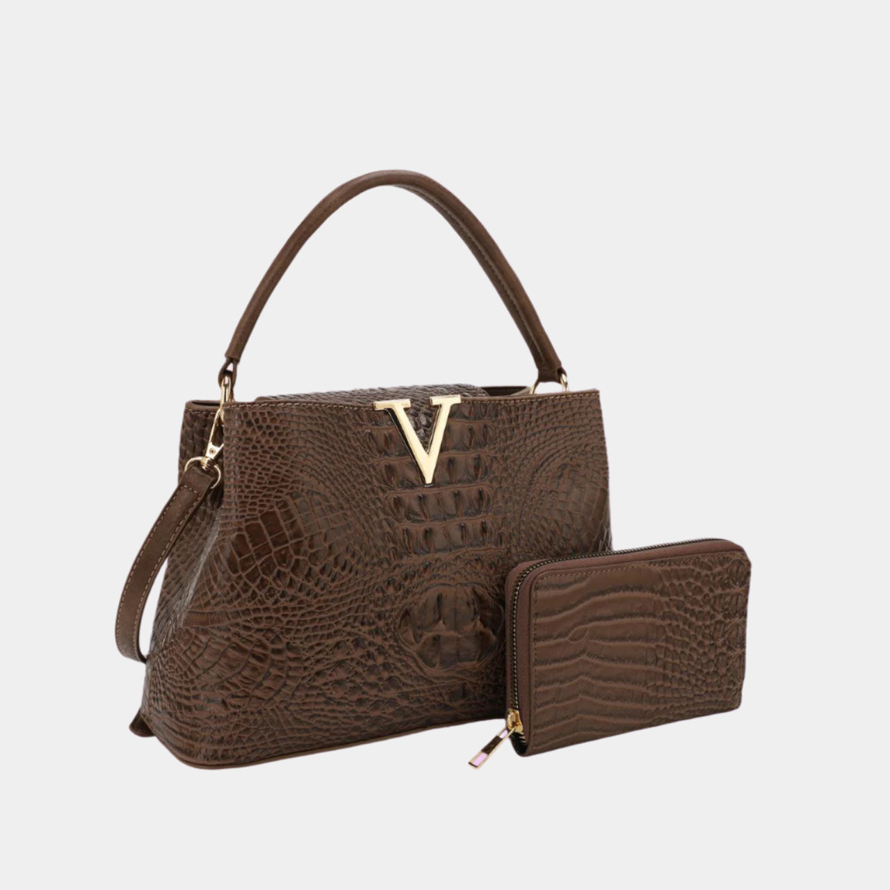Bag Party Fall Fashion Satchel Set with Extra Wallet