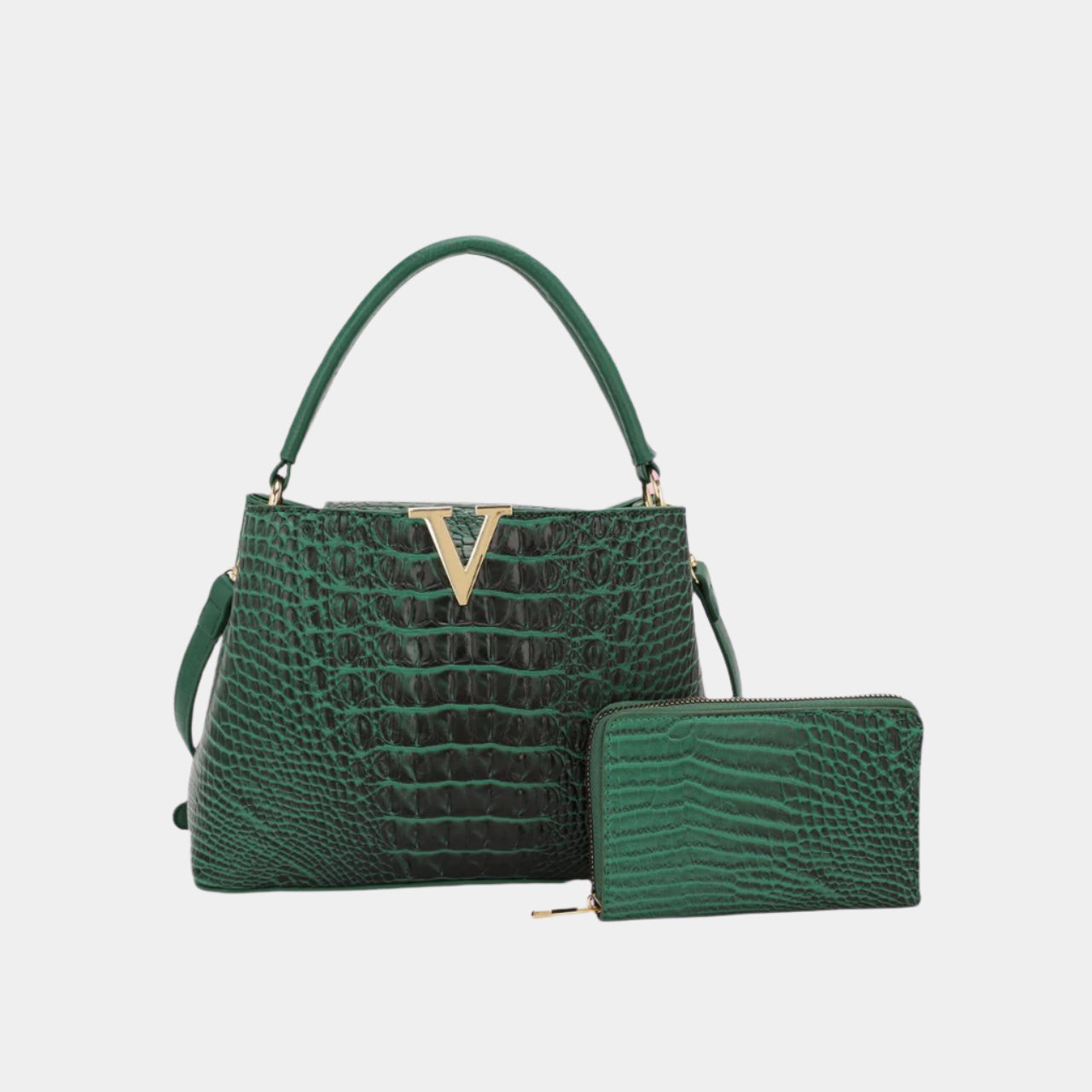 Bag Party Fall Fashion Satchel Set with Extra Wallet