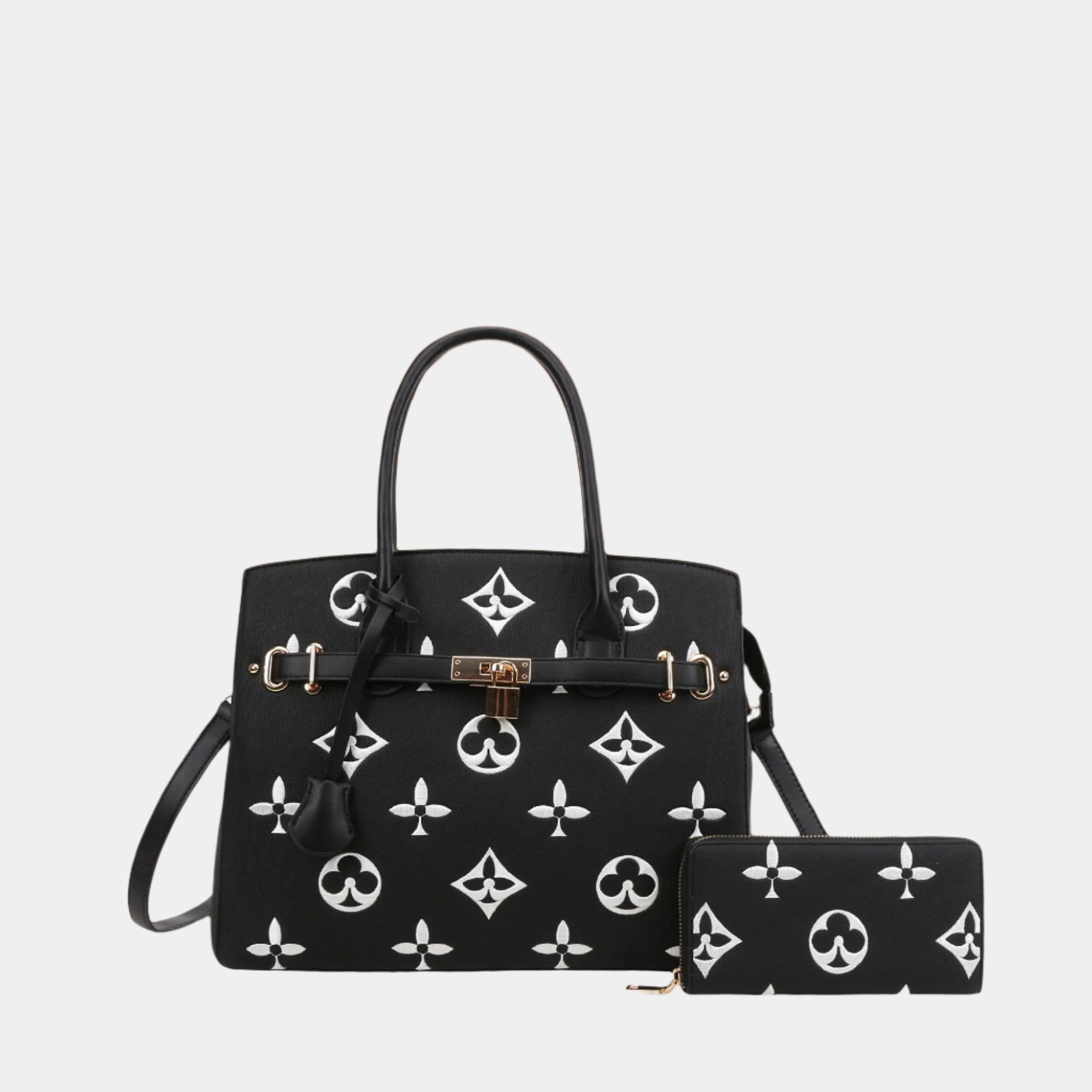 Floral Pattern Working Women Handbag Set