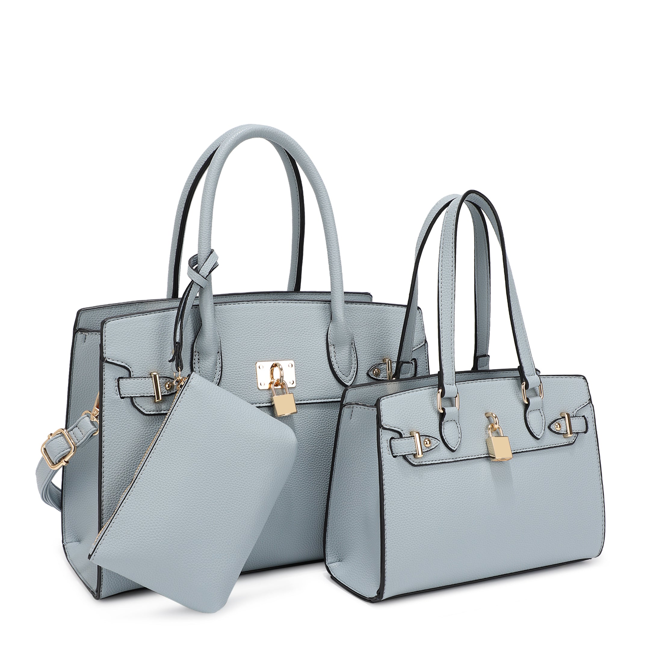 Naomi 3-Piece Vegan Leather Handbag Set