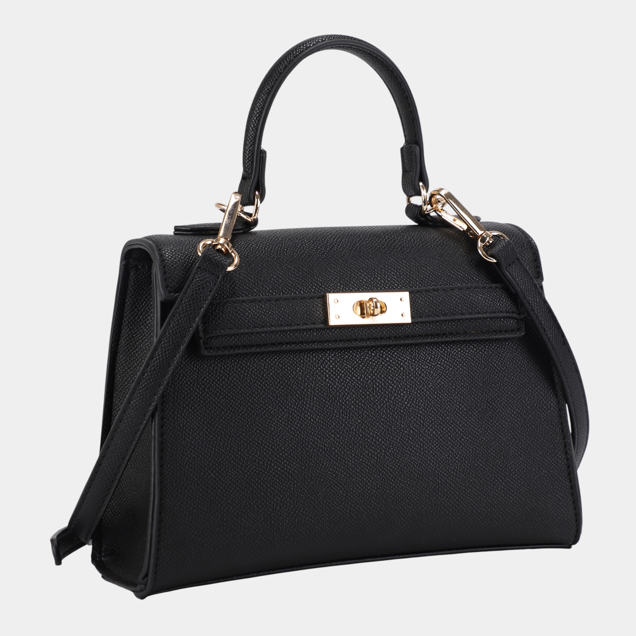 Classic Women Handbag with Gold Hardware