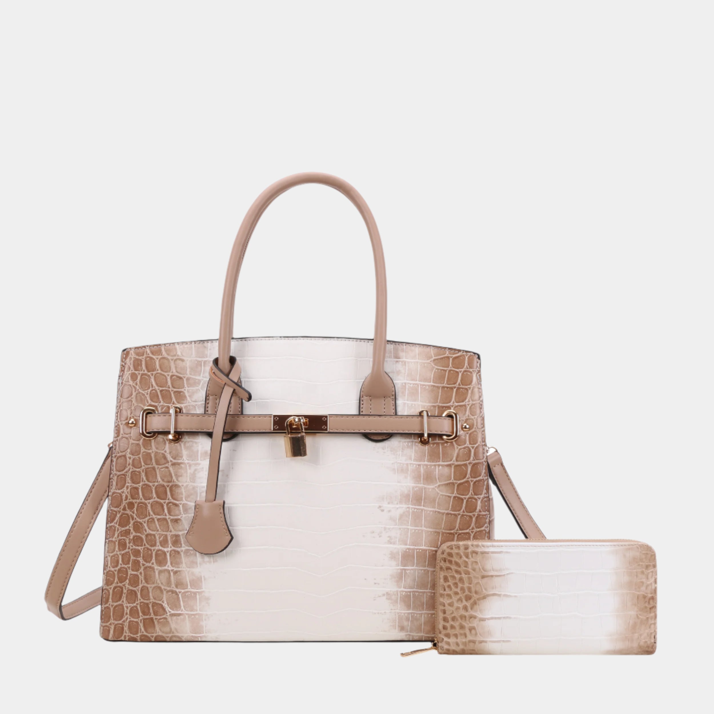 BagParty Elegant Colorblock Women Working Tote Bag Set