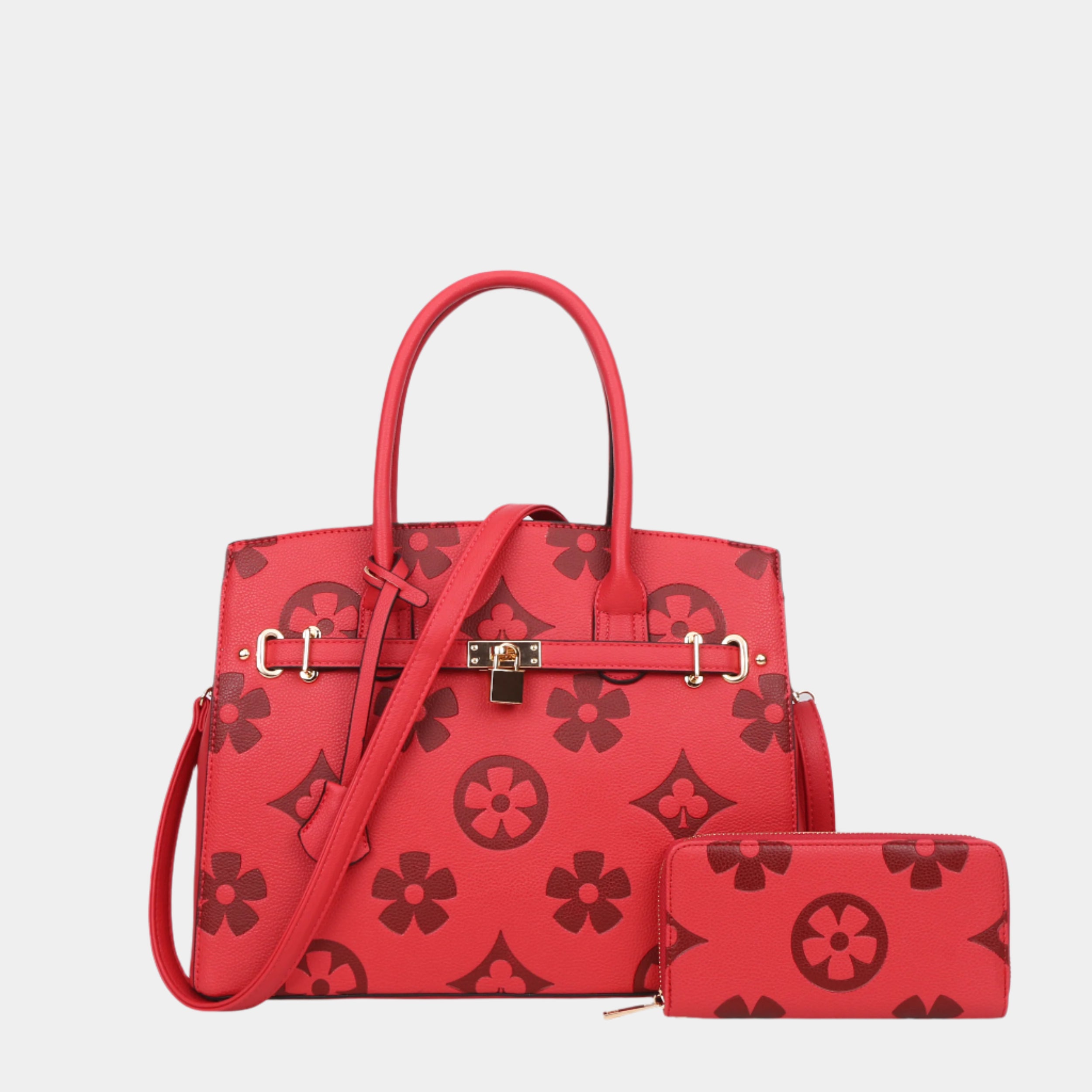 BagParty Flower Print Tote Set