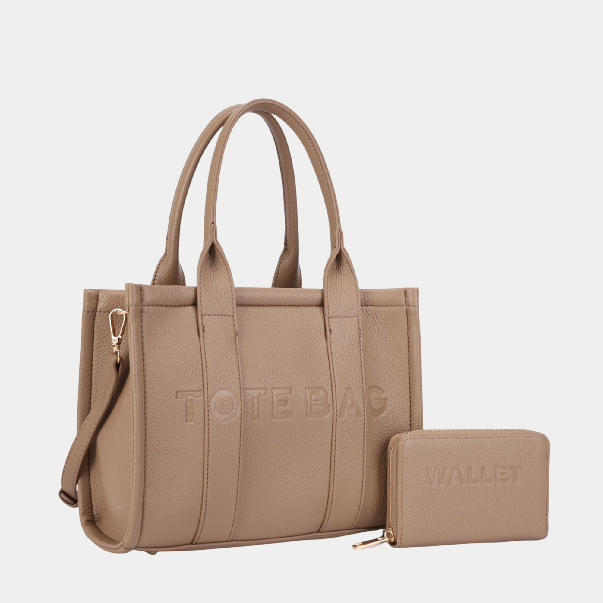 Luxury Letter Pattern Tote Bag Set