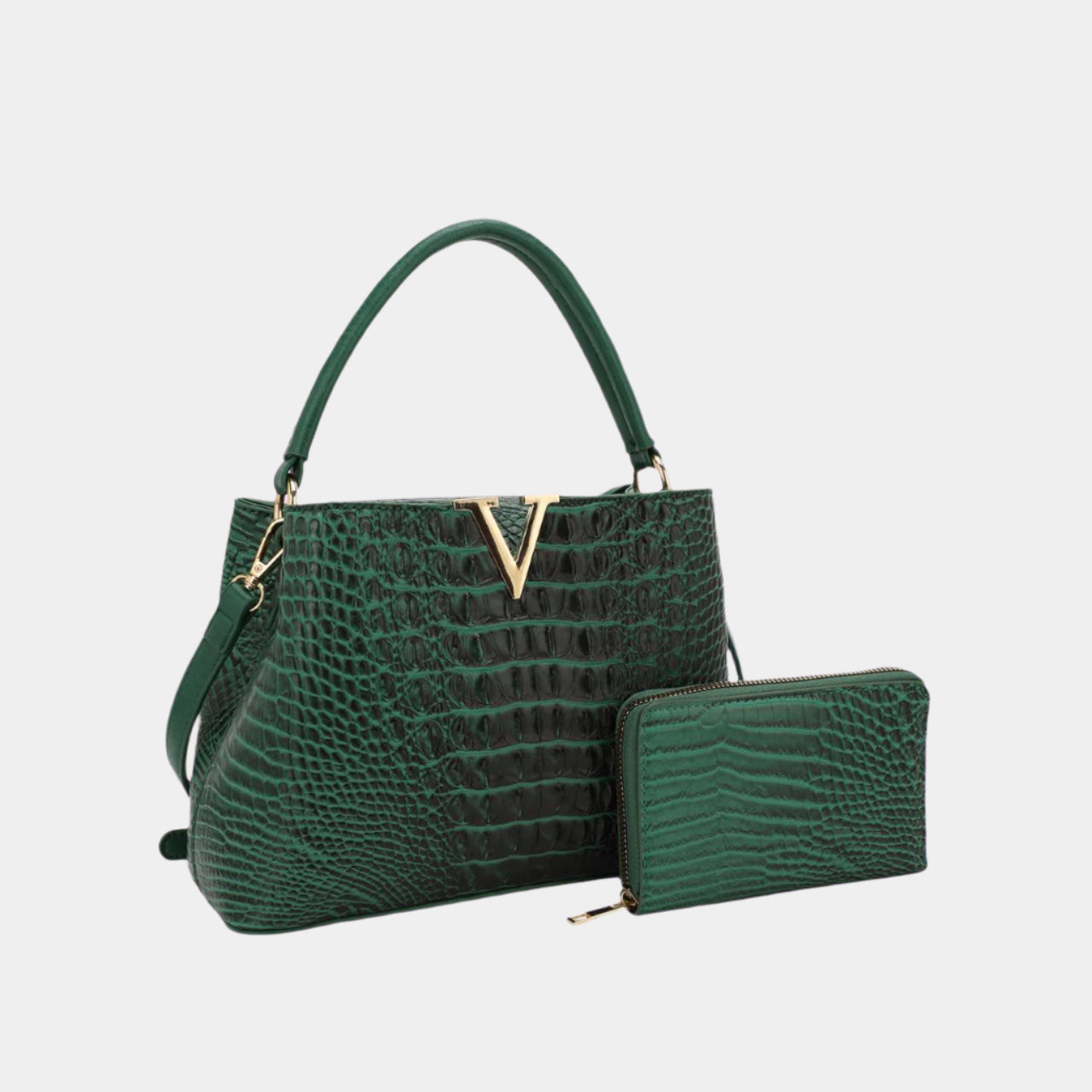 Bag Party Fall Fashion Satchel Set with Extra Wallet